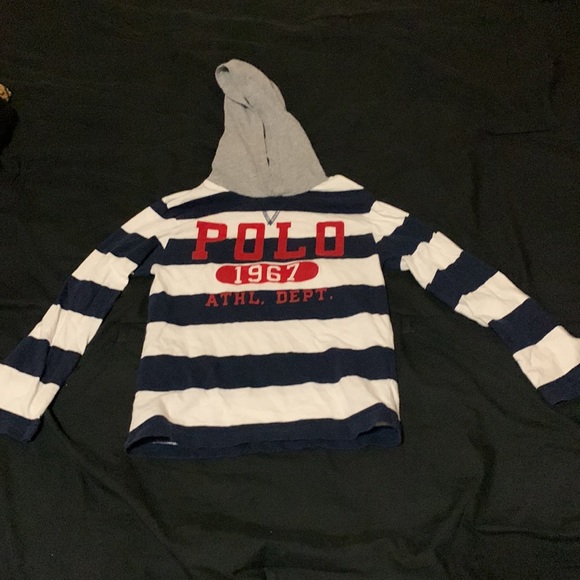 Polo Hoodie Long sleeve Shirt - Picture 6 of 7